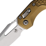 Microtech Standard Issue MSI Ram-Lok Tan Frag Aluminum Folding M390MK Knife 21010FRTA