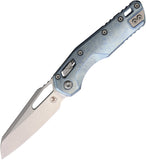 Microtech Standard Issue MSI Marfione Ram-Lok Ice Blue Titanium Folding M390MK Knife 21010MS6