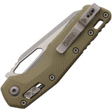 Microtech Standard Issue MSI Ram-Lok OD Green G10 Folding Serrated M390MK Knife 21011APFLGTO
