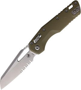 Microtech Standard Issue MSI Ram-Lok OD Green G10 Folding Serrated M390MK Knife 21011FLGTOD