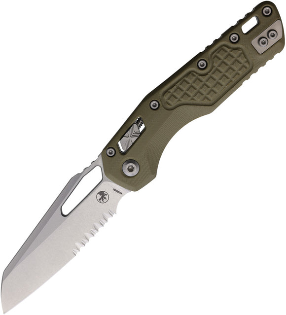 Microtech Standard Issue MSI Ram-Lok OD Green Frag G10 Folding Serrated M390MK Knife 21011FRGTOD