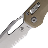 Microtech Standard Issue MSI Ram-Lok Tan Frag G10 Folding Serrated M390MK Knife 21011FRGTTA