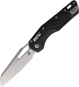 Microtech Standard Issue MSI Ram-Lok Black Frag G10 Folding Serrated M390MK Knife 21012FRGTBK