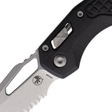 Microtech Standard Issue MSI Ram-Lok Black Frag G10 Folding Serrated M390MK Knife 21012FRGTBK