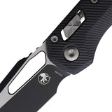 Microtech Standard Issue MSI Ram-Lok Black Fluted G10 Folding M390MK Knife 2101FLGTBK
