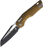 Microtech Standard Issue MSI Ram-Lok Tan Fluted Aluminum Folding M390MK Knife 2101FLTA