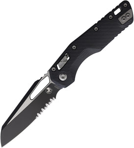 Microtech Standard Issue MSI Ram-Lok Black Fluted G10 Folding Serrated M390MK Knife 2102FLGTBK