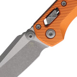 Microtech Standard Issue MSI Mini Ram-Lok Orange Fluted Aluminum Folding Apocalyptic M390MK Knife 210M10APFLOR