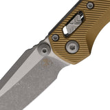 Microtech Standard Issue MSI Mini Ram-Lok Tan Fluted Aluminum Folding Apocalyptic M390MK Knife 210M10APFLTA