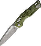 Microtech Standard Issue MSI Mini Ram-Lok OD Green Frag Aluminum Folding Apocalyptic M390MK Knife 210M10APFROD