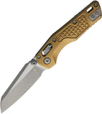 Microtech Standard Issue MSI Mini Ram-Lok Tan Frag Aluminum Folding Apocalyptic M390MK Knife 210M10APFRTA