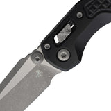 Microtech Standard Issue MSI Mini Ram-Lok Black Frag Aluminum Folding Apocalyptic M390MK Knife 210M10APFR