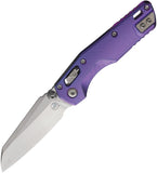 Microtech Standard Issue MSI Mini Marfione Ram-Lok Purple Haze Fluted Titanium Folding M390MK Knife 210M10FLMS6