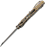Microtech Standard Issue MSI Mini Marfione Ram-Lok Flamed Frag Titanium Folding M390MK Knife 210M10FRMS12