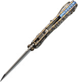 Microtech Standard Issue MSI Mini Marfione Ram-Lok Flamed Frag Titanium Folding M390MK Knife 210M10FRMS13
