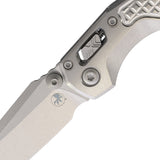 Microtech Standard Issue MSI Mini Marfione Ram-Lok Stonewash Frag Titanium Folding M390MK Knife 210M10FRMS2