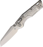 Microtech Standard Issue MSI Mini Marfione Ram-Lok Stonewash Frag Titanium Folding M390MK Knife 210M10FRMS2