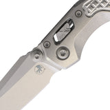 Microtech Standard Issue MSI Mini Marfione Ram-Lok Stonewash Frag Titanium Folding M390MK Knife 210M10FRMS4