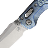 Microtech Standard Issue MSI Mini Marfione Ram-Lok Ice Blue Frag Titanium Folding M390MK Knife 210M10FRMS7