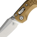Microtech Standard Issue MSI Mini Ram-Lok Tan Frag Aluminum Folding M390MK Knife 210M10FRTA