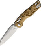 Microtech Standard Issue MSI Mini Ram-Lok Tan Frag Aluminum Folding M390MK Knife 210M10FRTA