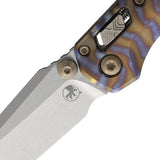 Microtech Standard Issue MSI Mini Marfione Ram-Lok Flamed Titanium Folding M390MK Knife 210M10MS13