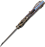 Microtech Standard Issue MSI Mini Marfione Ram-Lok Flamed Titanium Folding M390MK Knife 210M10MS13