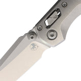 Microtech Standard Issue MSI Mini Marfione Ram-Lok Stonewash Titanium Folding M390MK Knife 210M10MS2