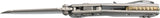 Microtech Standard Issue MSI Mini Marfione Ram-Lok Stonewash Titanium Folding M390MK Knife 210M10MS2