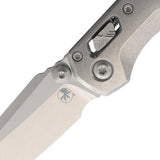 Microtech Standard Issue MSI Mini Marfione Ram-Lok Stonewash Titanium Folding M390MK Knife 210M10MS3