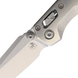 Microtech Standard Issue MSI Mini Marfione Ram-Lok Stonewash Titanium Folding M390MK Knife 210M10MS4