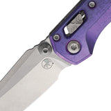Microtech Standard Issue MSI Mini Marfione Ram-Lok Purple Haze Titanium Folding M390MK Knife 210M10MS6