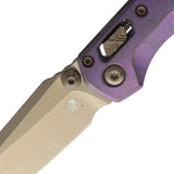 Microtech Standard Issue MSI Mini Marfione Ram-Lok Royal Purple Titanium Folding Bronze M390MK Knife 210M13MS5