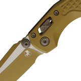 Microtech Standard Issue MSI Mini Ram-Lok RAL-8000 Tan Frag Aluminum Folding M390MK Knife 210M1FRCRAZ2