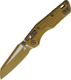 Microtech Standard Issue MSI Mini Ram-Lok RAL-8000 Tan Frag Aluminum Folding M390MK Knife 210M1FRCRAZ2