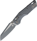 Microtech Standard Issue MSI Mini Ram-Lok Storm Gray Frag Aluminum Folding M390MK Knife 210M1FRCSMZ