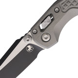 Microtech Standard Issue MSI Mini Ram-Lok Natural Clear Gray Frag Aluminum Folding M390MK Knife 210M1FRNC