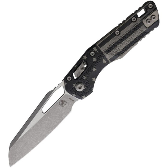 Microtech Standard Issue MSI Ram-Lok Tri-Grip Flag Polymer Folding Apocalyptic M390MK Knife 210T10APPMFL