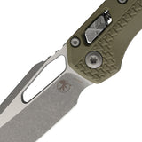 Microtech Standard Issue MSI Ram-Lok Tri-Grip OD Green Polymer Folding Apocalyptic M390MK Knife 210T10APPMOD