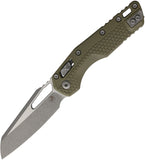 Microtech Standard Issue MSI Ram-Lok Tri-Grip OD Green Polymer Folding Apocalyptic M390MK Knife 210T10APPMOD