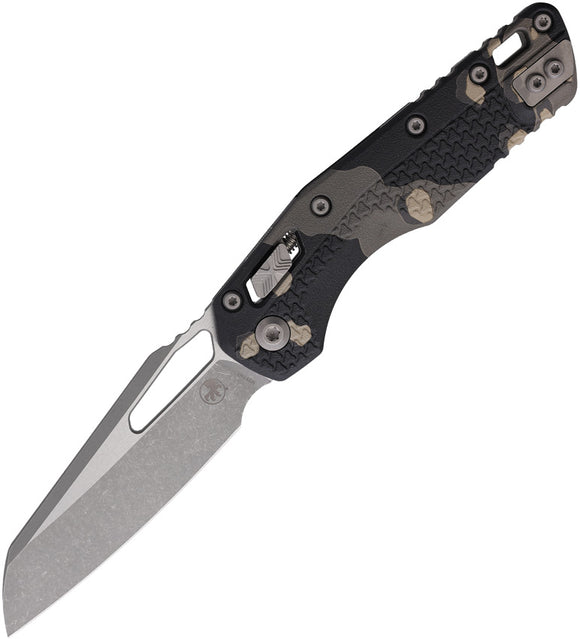 Microtech Standard Issue MSI Ram-Lok Tri-Grip Tactical Camo Polymer Folding M390MK Knife 210T10APPMTC
