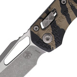 Microtech Standard Issue MSI Ram-Lok Tri-Grip Tiger Stripe Polymer Folding Apocalyptic M390MK Knife 210T10APPMTR