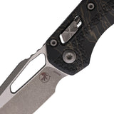 Microtech Standard Issue MSI Ram-Lok Tri-Grip Tiger Striped Camo Polymer Folding Apocalyptic M390MK Knife 210T10APPMTS