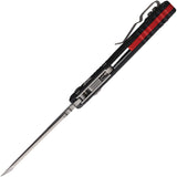 Microtech Standard Issue MSI Ram-Lok Tri-Grip Black Polymer Folding M390MK Knife 210T10PMBKA5