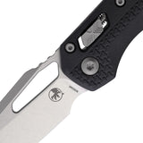 Microtech Standard Issue MSI Ram-Lok Tri-Grip Black Polymer Folding M390MK Knife 210T10PMBK