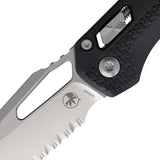 Microtech Standard Issue MSI Ram-Lok Red Line Black Polymer Folding M390MK Serrated Knife 210T11PMBKA5