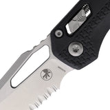 Microtech Standard Issue MSI Ram-Lok Tri-Grip Black Polymer Folding Serrated M390MK Knife 210T11PMBK