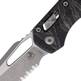 Microtech Standard Issue MSI Ram-Lok Tiger Stripe Polymer Folding Serrated M390MK Knife 210T12APPMTS