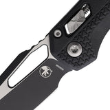 Microtech Standard Issue MSI Ram-Lok Tri-Grip Black Polymer Folding Two-Tone M390MK Knife 210T1PMBK