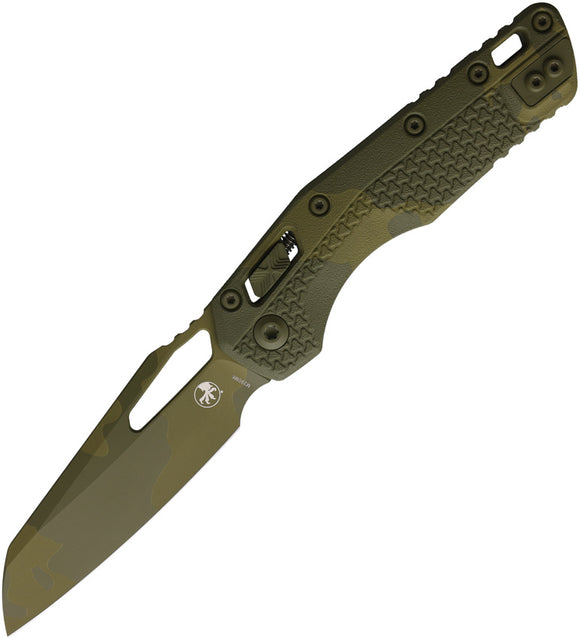 Microtech Standard Issue MSI Ram-Lok Tri-Grip Bazooka Camo Polymer Folding M390MK Knife 210T1PMBOCX9